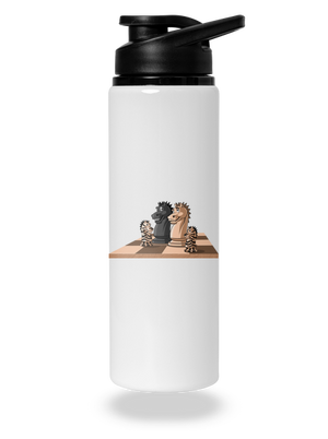 Šachová rodina lahev na vodu White