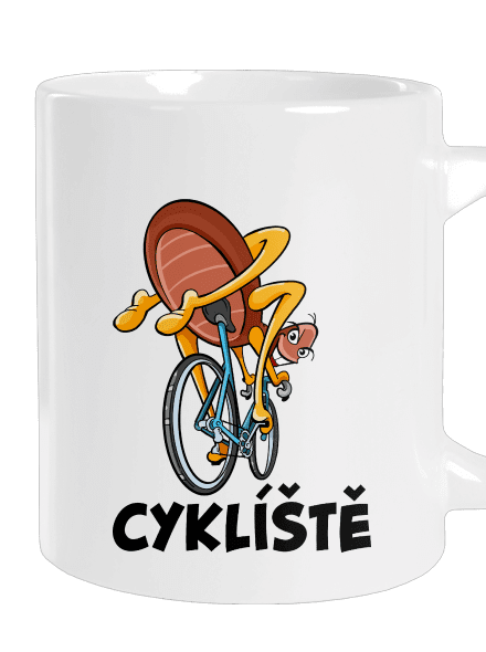 Cyklíště velký hrnek White