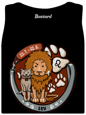 Psí horoskop: Lev dámské tílko klasické Black