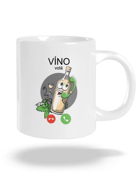 Bílé víno volá velký hrnek White