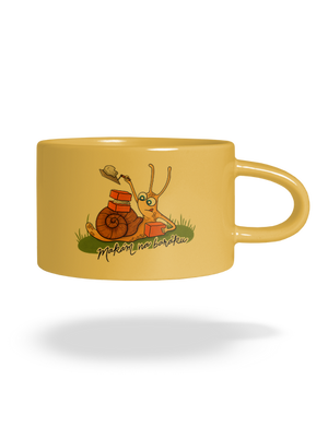 Makám na baráku hrnek makronka Yellow Macaron