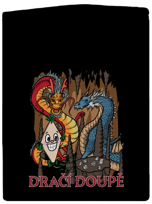 Dračák pánská mikina na zip Black