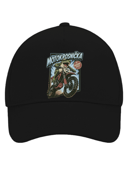 Motokrosnička kšiltovka baseballka Black