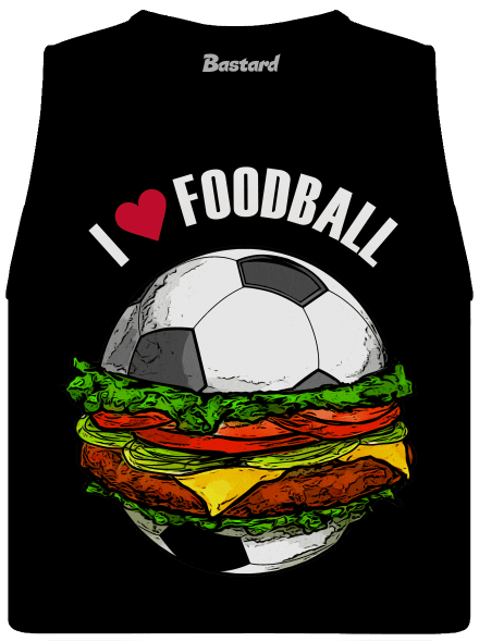Foodball dámské tílko volné Black