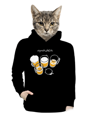 Pijáda dámská mikina klokanka Black