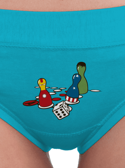 Superhrdino nezlob se dámské kalhotky Turquoise