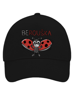 Berouška kšiltovka baseballka Black