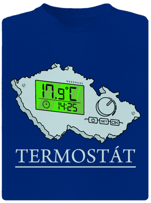 Termostát pánské sportovní tričko Royal Blue Mal