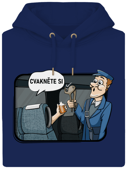 Cvakněte si unisex mikina premium Navy