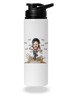 Cinklista lahev na vodu White