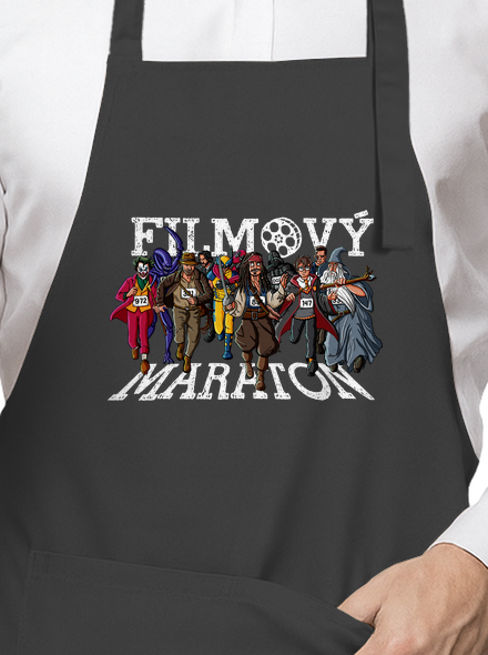 Filmový maraton zástěra Dark Grey