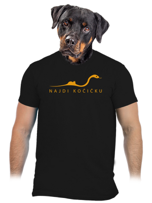 Najdi kočičku pánské tričko Black