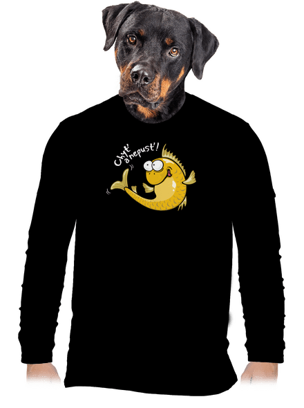 Zlaté rybky pánské dlouhý rukáv Black