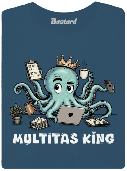 Multitas king dámské tričko premium Petrol Blue