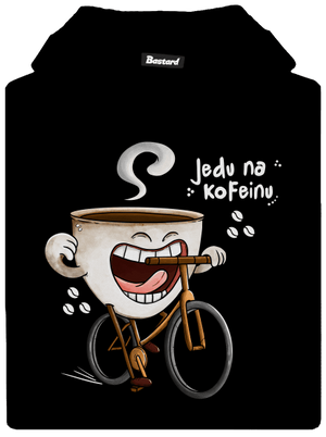 Jedu na kofeinu dětská mikina klokanka Black