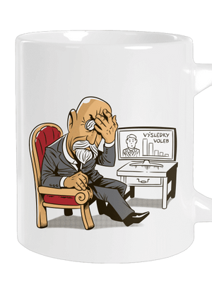 Masaryk velký hrnek White