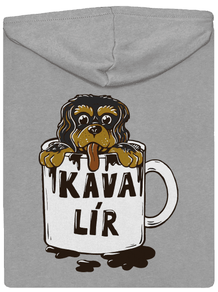 Kávalír pánská mikina na zip Light Melange