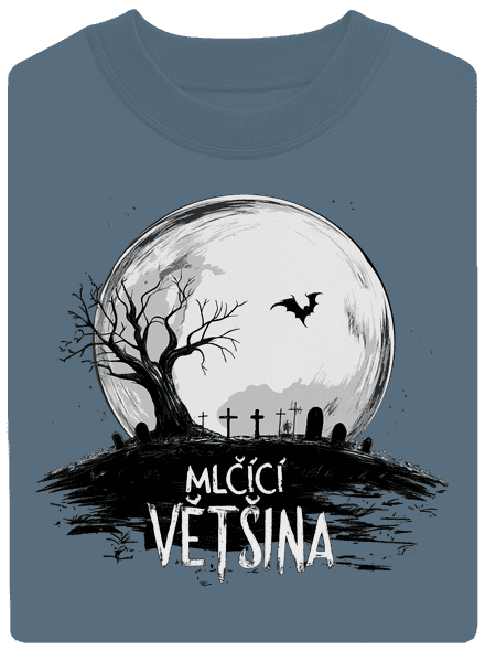 Mlčící většina unisex mikina bez kapuce Nordic Blue