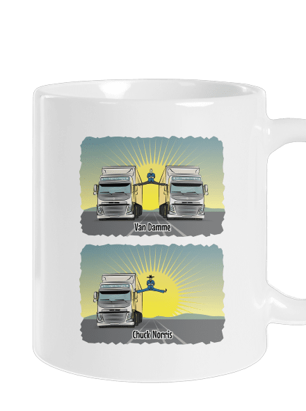 Chuck & Truck klasický hrnek White