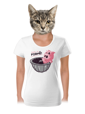 Ve formě dámské tričko White