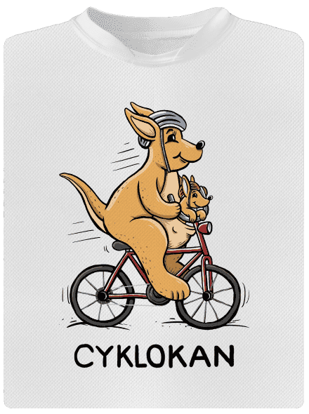 Cyklokan pánské sportovní tričko White
