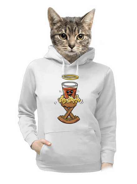 Panáček v jesličkách dámská mikina klokanka White