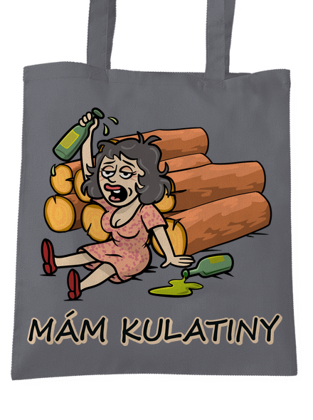 Mám kulatiny taška Graphite grey