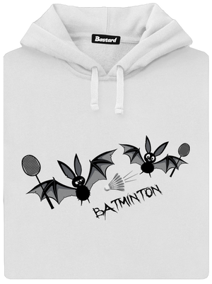 Batminton dámská mikina klokanka White