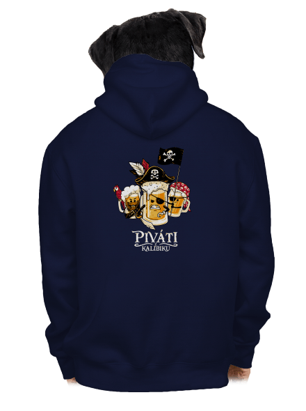 Piváti z Kalibiku pánská mikina na zip Navy