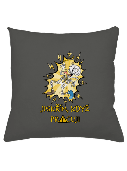Jiskřím polštář Gray Pol