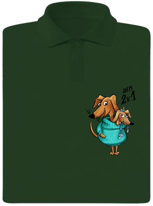 Jsem dva v jednom pánská polokošile Bottle Green Mal