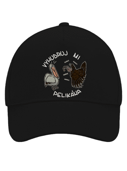 Vyhudruj mi pelikána kšiltovka baseballka Black
