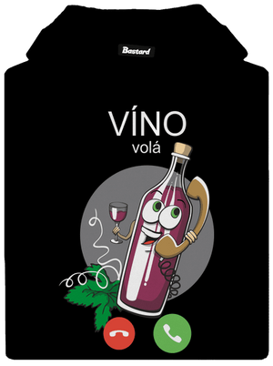 Červené víno volá dámská mikina klokanka Black