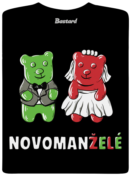 Novomanželé z želé pánské tričko Black