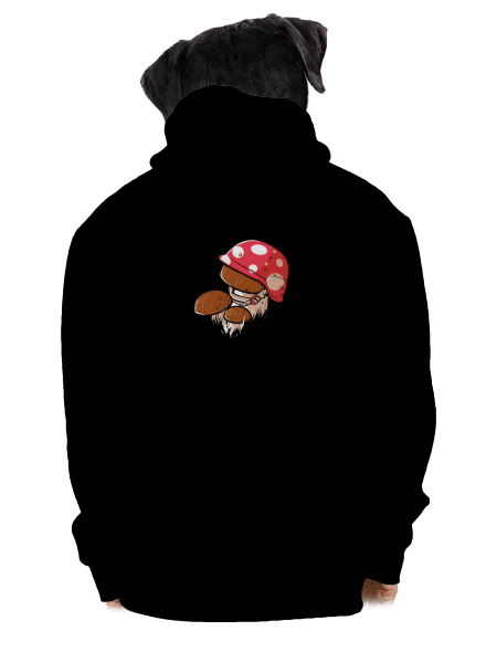 Hřib pánská mikina na zip Black