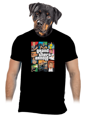 Grand Theft Arnold pánské tričko Black