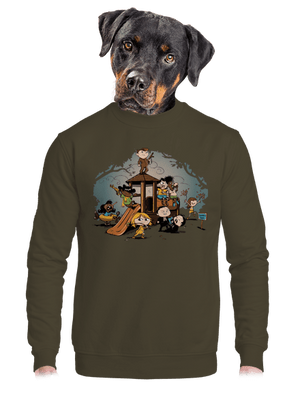 unisex mikina bez kapuce