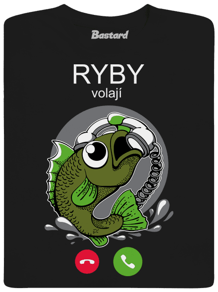 Ryby volají dětské tričko Black