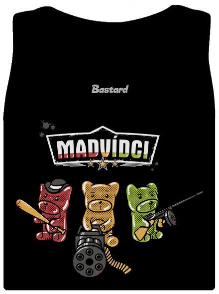 Madvídci dámské tílko klasické Black