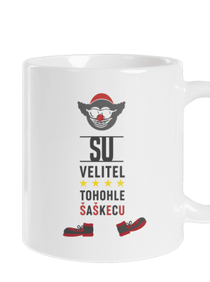 Velitel šaškecu klasický hrnek White