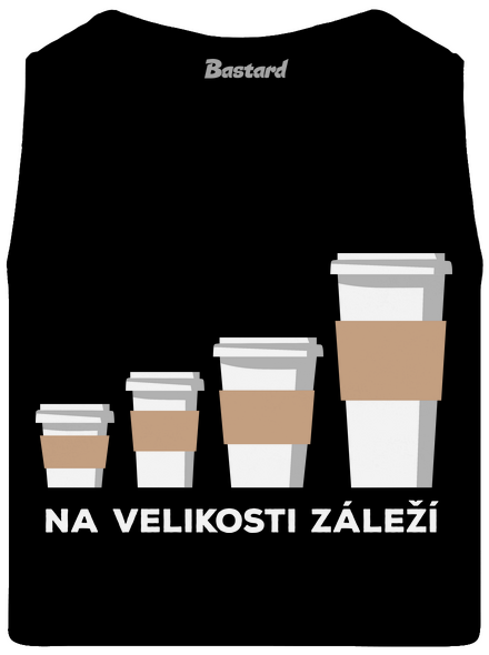 Na velikosti záleží pánské tílko Black