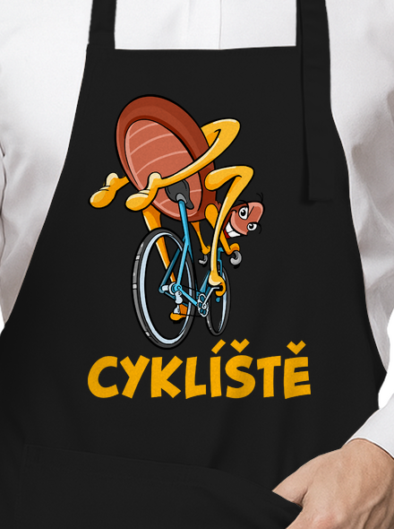 Cyklíště zástěra Black