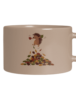 Radost z listí hrnek makronka Brown Macaron