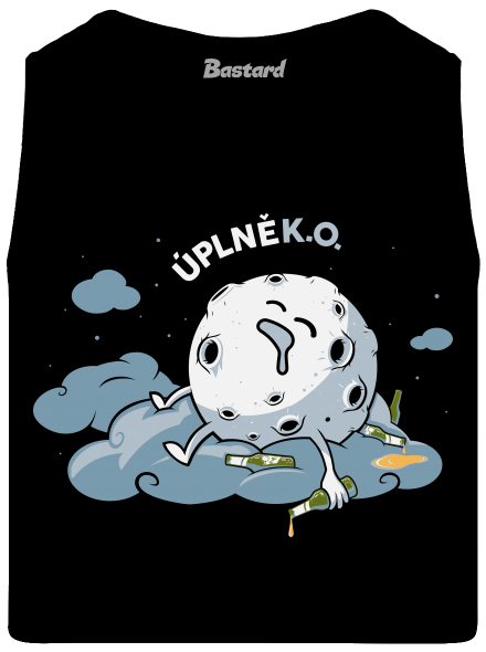 Úplně K. O. pánské tílko Black
