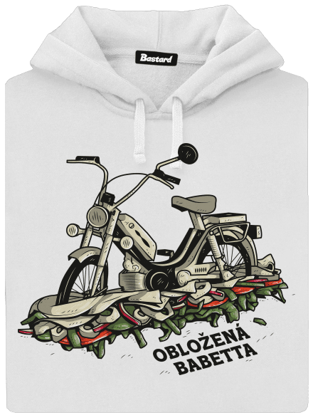 Obložená Babetta dámská mikina klokanka White