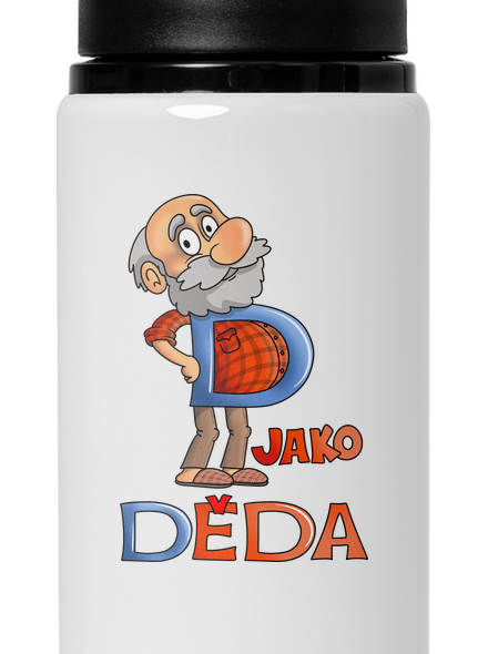 D jako děda lahev na vodu White