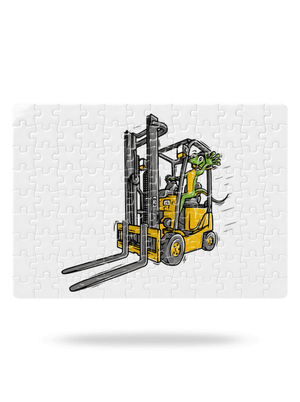 Ještěrka  puzzle White