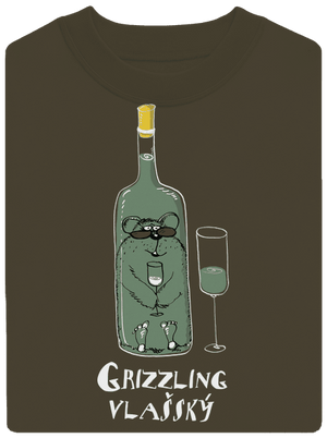 Grizzling Vlašský unisex mikina bez kapuce Urban Khaki