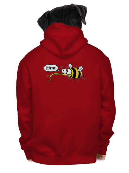 Chci už jen tebe pánská mikina na zip Red
