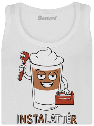 Instalattér dámské tílko klasické White